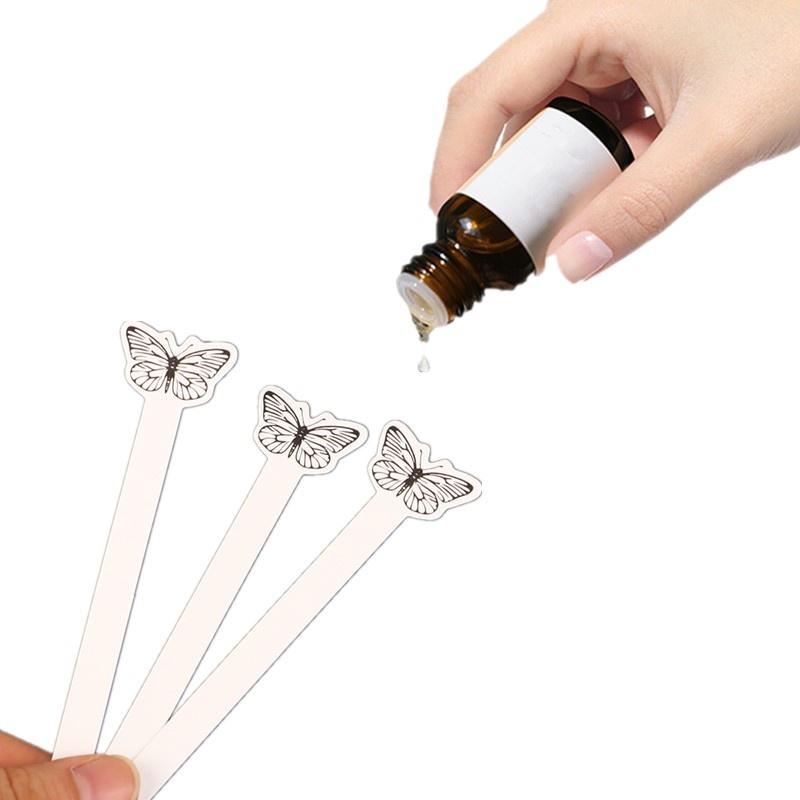 Perfume Fragrance Essence - 100 Peças de Papel Testador Criativo