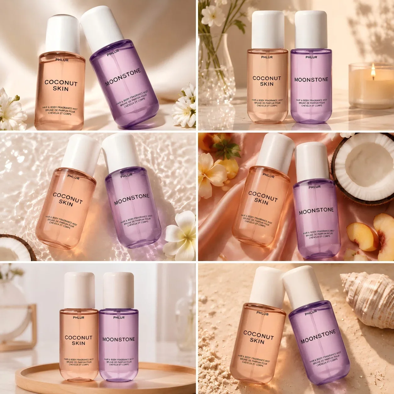 Perfume Scent Fragrance - Conjunto de Névoas Perfumadas para Cabelo