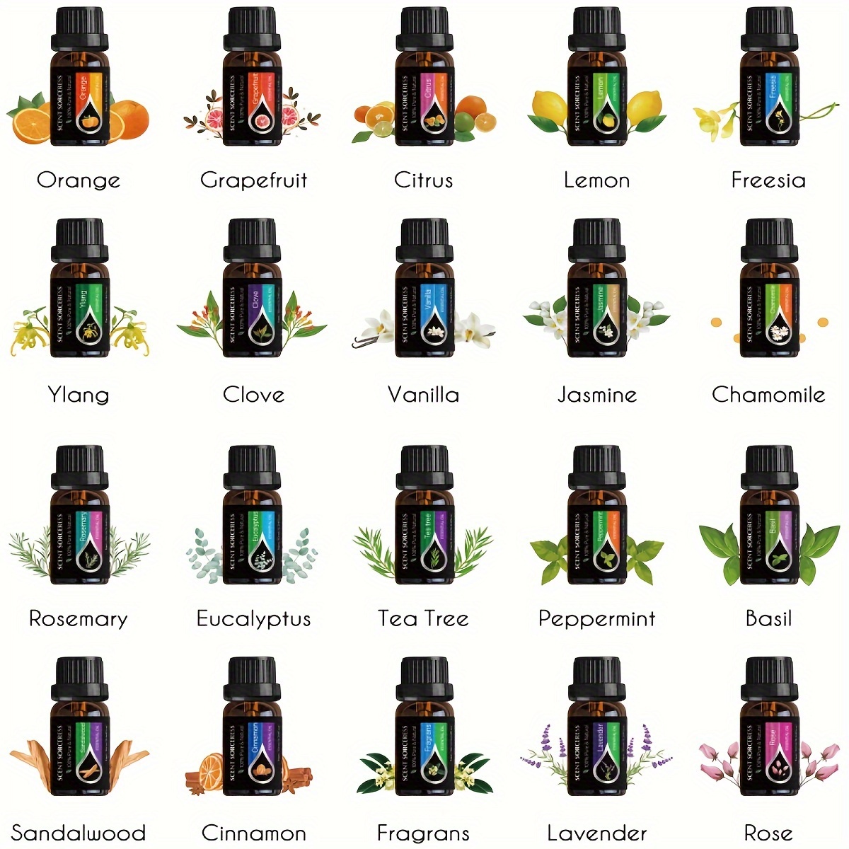20 pçs/set preto clássico conj - Perfume Fragrance Essence avaliação e preço